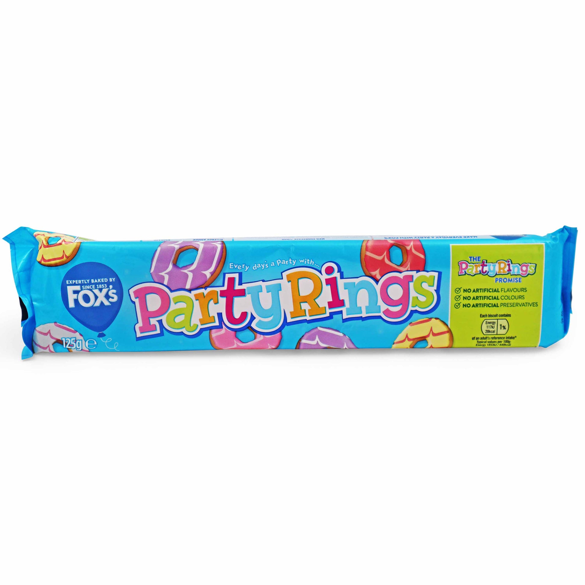 Fox's Biscuits Party Rings 125g - British Snacks