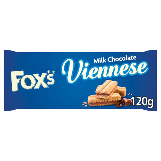 Fox's Biscuits Viennese Milk Chocolate - 120g - British Snacks