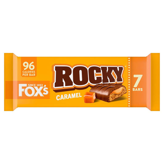 Fox's Rocky Caramel Bars - 7x19.5g - British Snacks