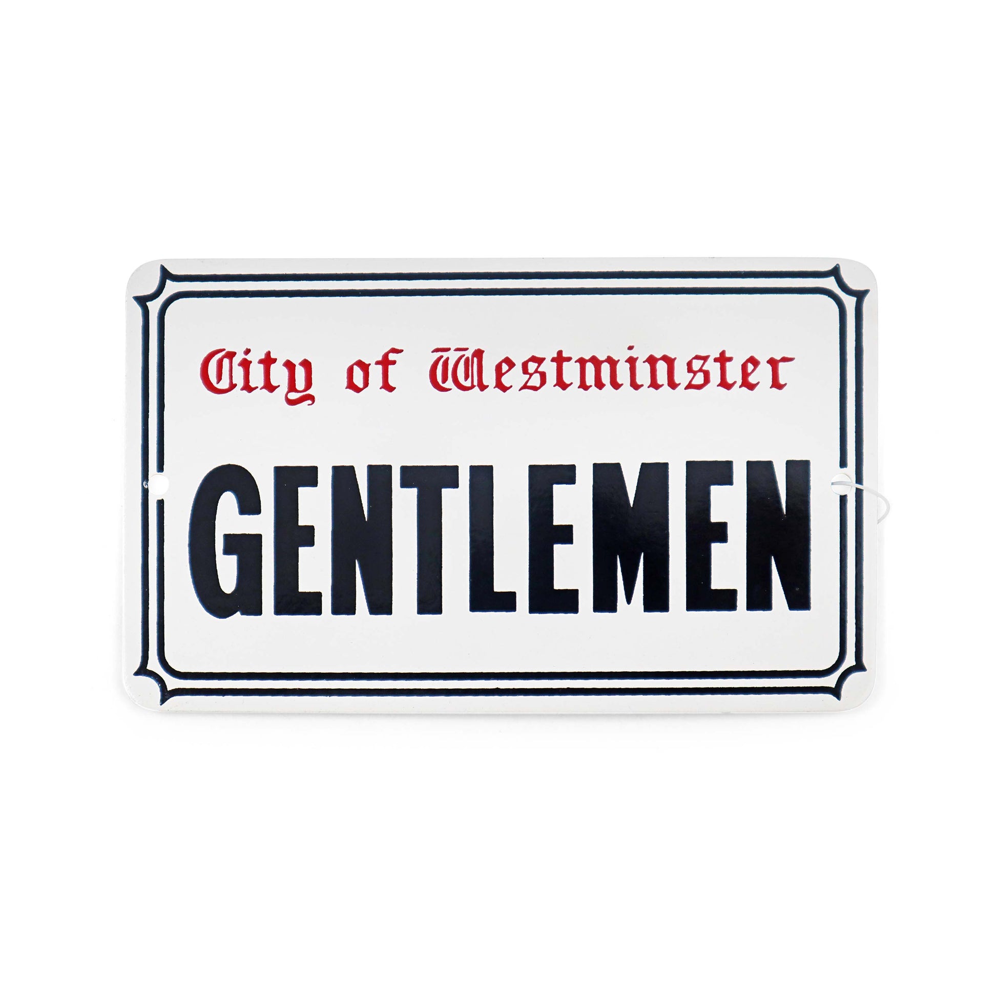 GENTLEMEN Sign - Metal Tin Sign - London Souvenirs