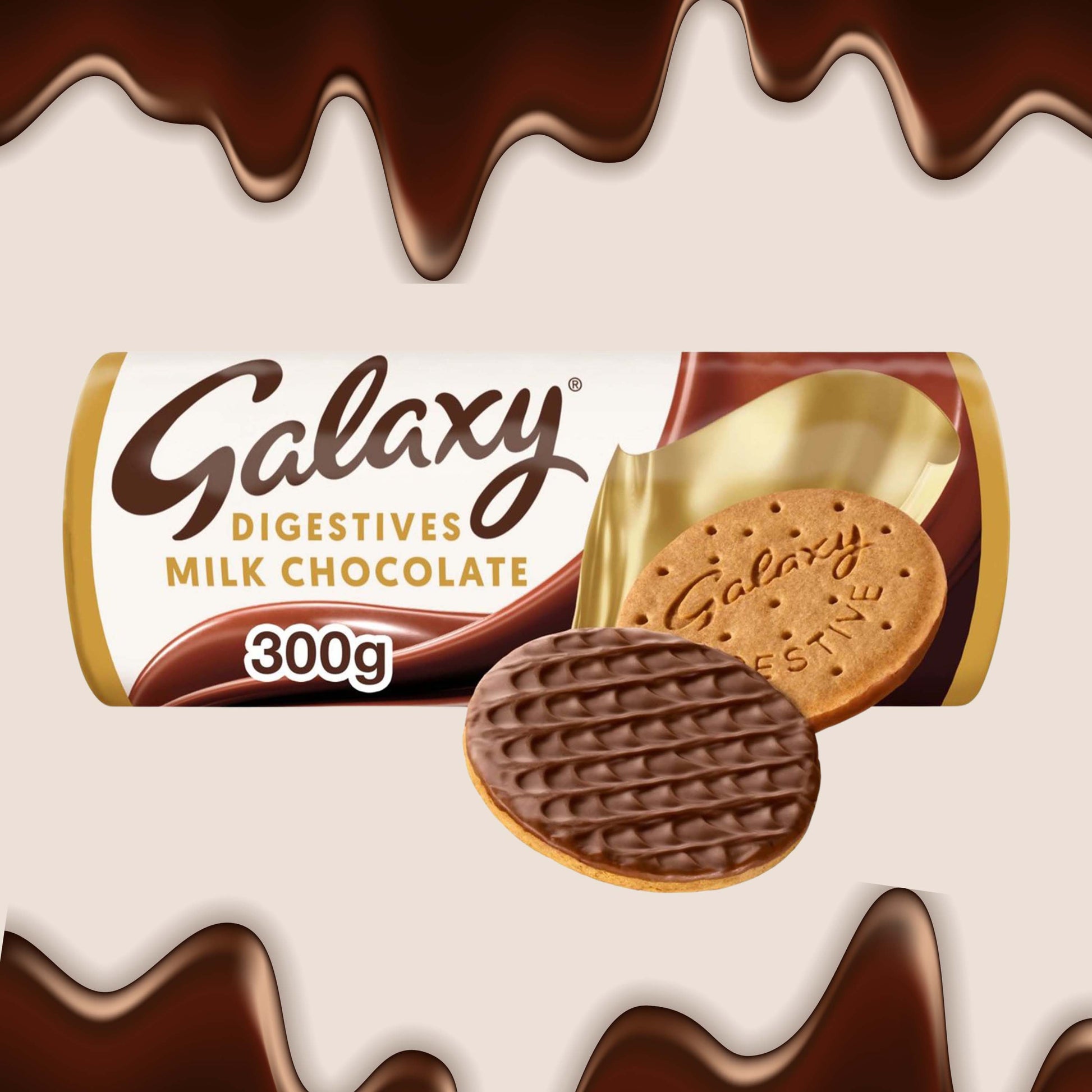 Galaxy Milk Chocolate Digestive Biscuits - 300g - Galaxy Chocolates