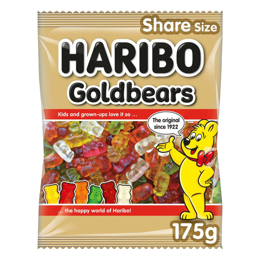 Haribo Goldbears Sweets Share Bag - 175g - British Snacks