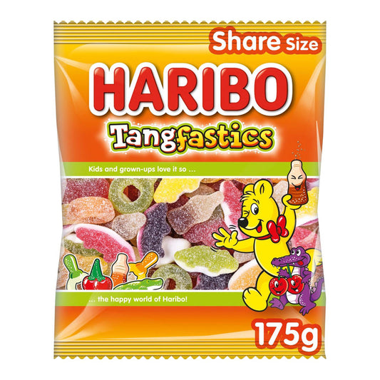 Haribo Tangfastics Sweets Share Bag - 175g - British Snacks