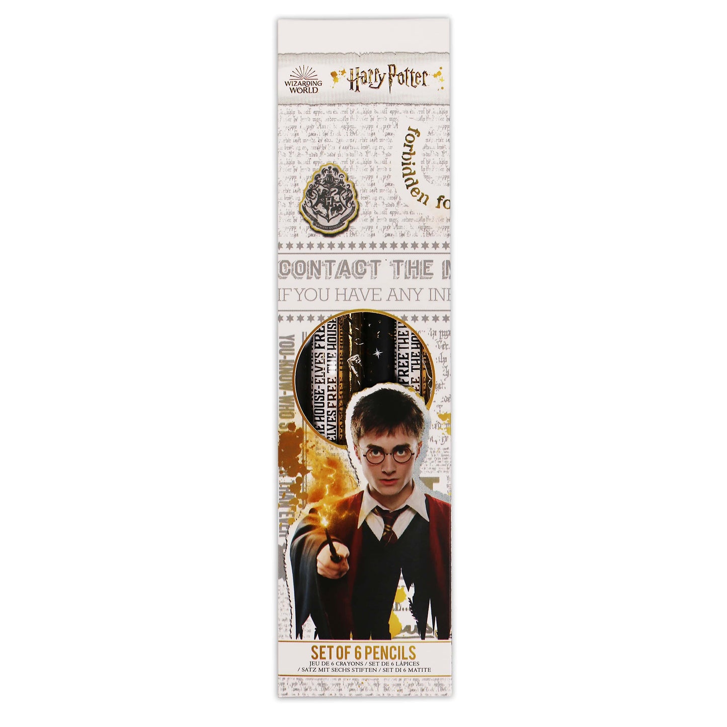 Harry Potter Dobby Set of 6 Pencils - Harry Potter Gifts