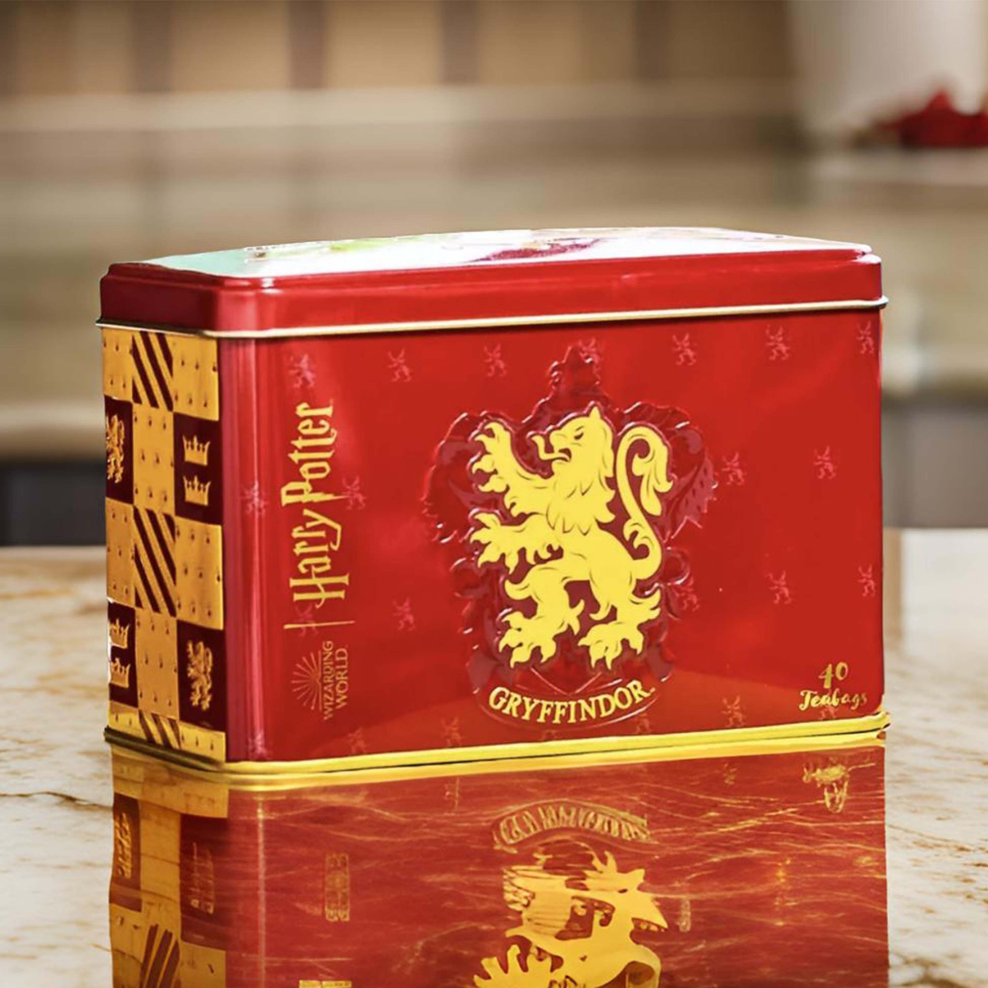 Harry Potter™ Gryffindor Tea Caddy Tin - 40 Teabags - Harry Potter GIFTS