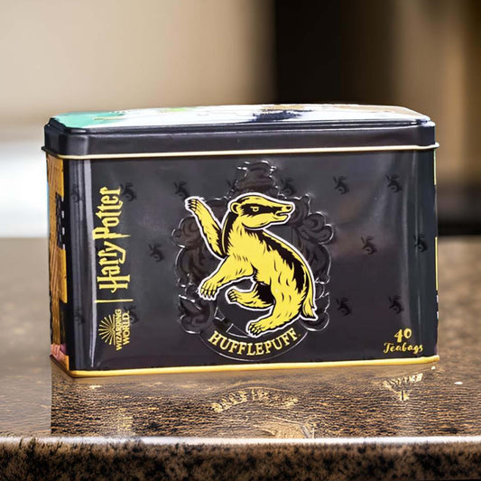 Harry Potter™ Hufflepuff Tea Caddy Tin - 40 Teabags - London Souvenirs