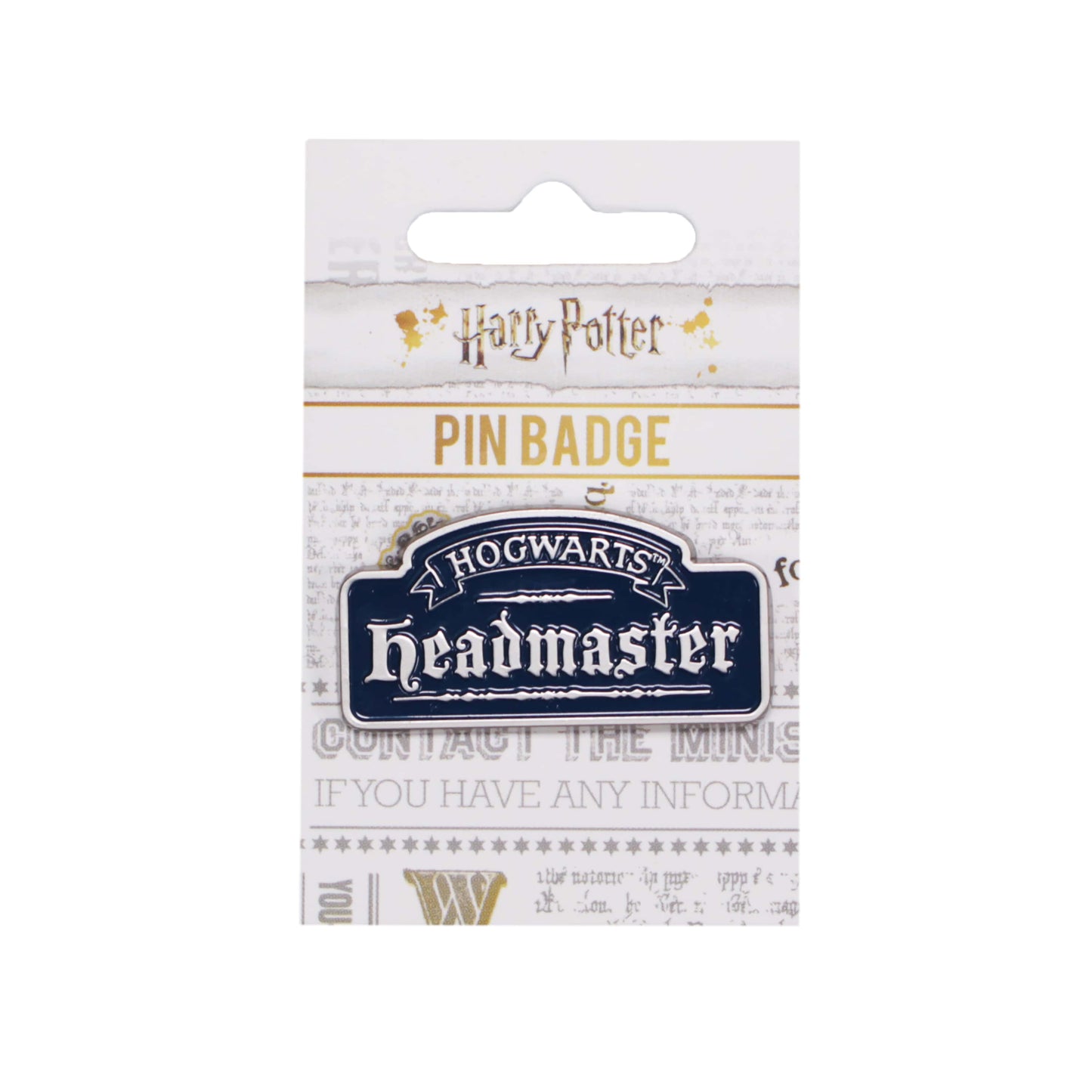 Hogwarts Headmaster Pin Badge - Harry Potter Pin Badges