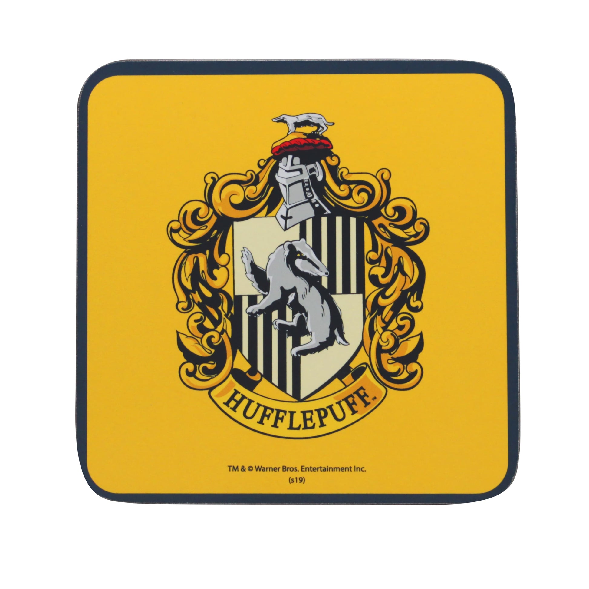 Hufflepuff Crest Coaster - Harry Potter - Hufflepuff Coaster Gifts