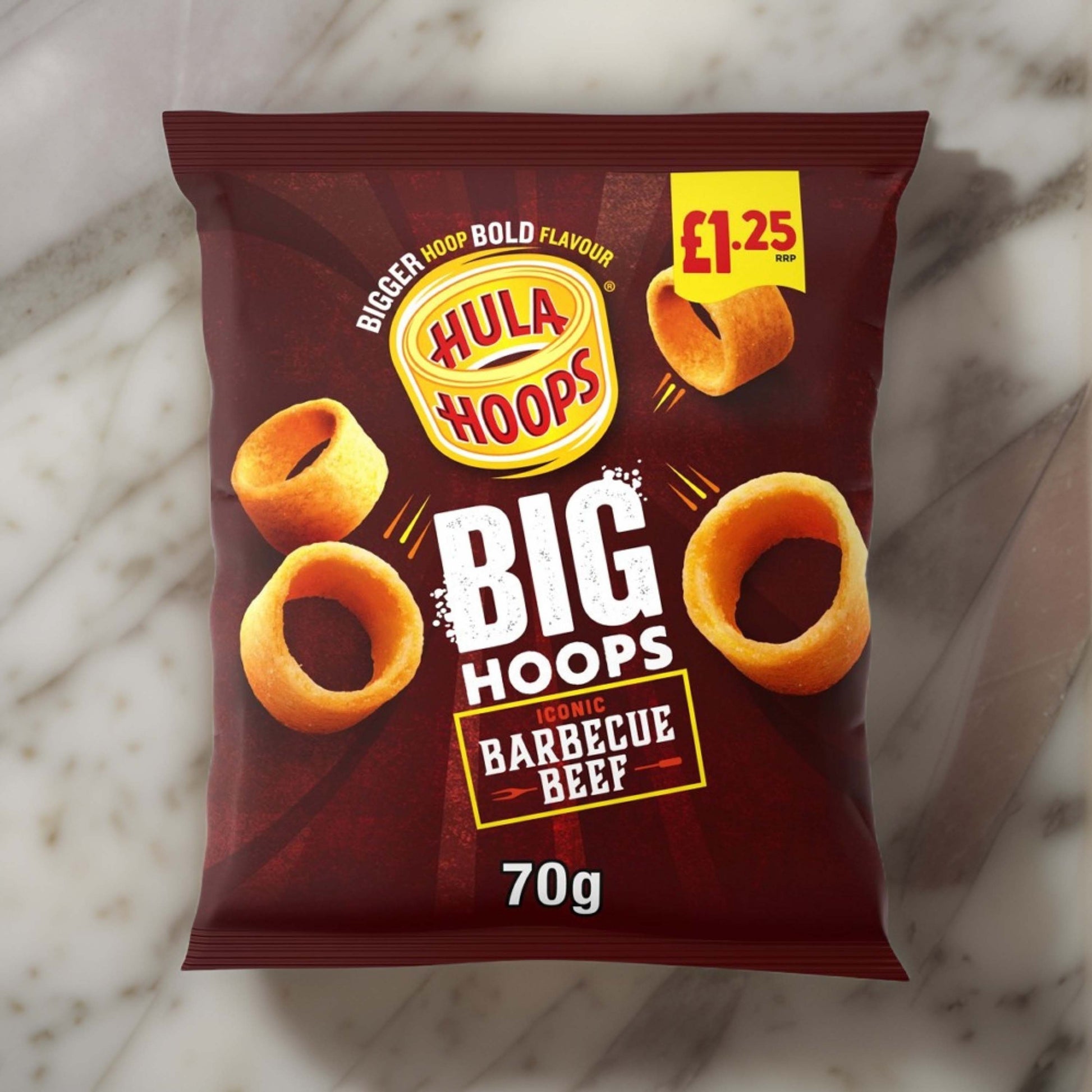 Hula Hoops Big Hoops BBQ 70g – (£1.25 Bag) - British Snacks