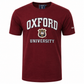 Oxford University Applique Embroidered Burgundy Unisex T-Shirt