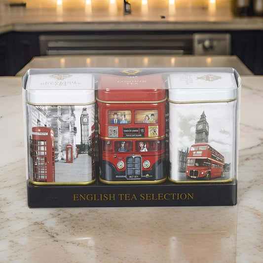 Iconic London Tea Caddy Gift Set 70g - British Souvenirs