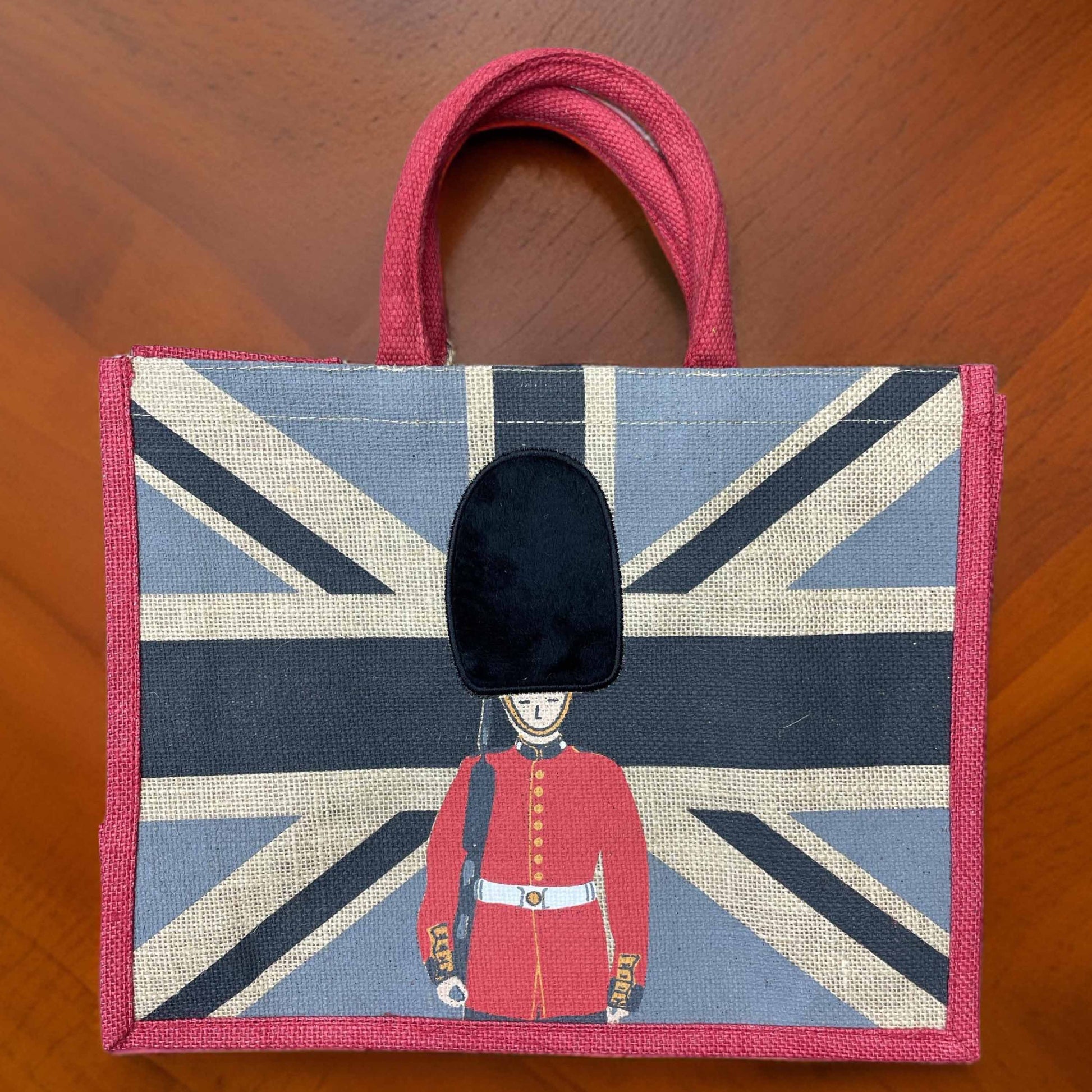 Kings Royal Guard Jute Bag - London Skyline - London Souvenirs