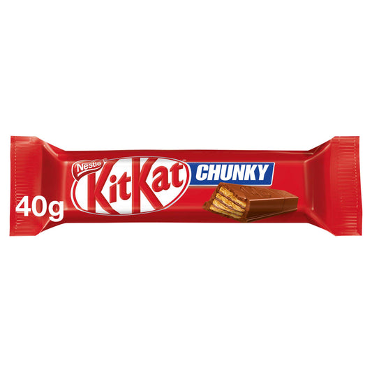 KitKat Chunky Milk Chocolate Bar - 40g - British Classic Snacks