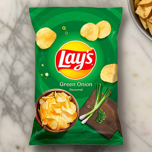 Lay's Green Onion Crisps - 140g - American Crisps