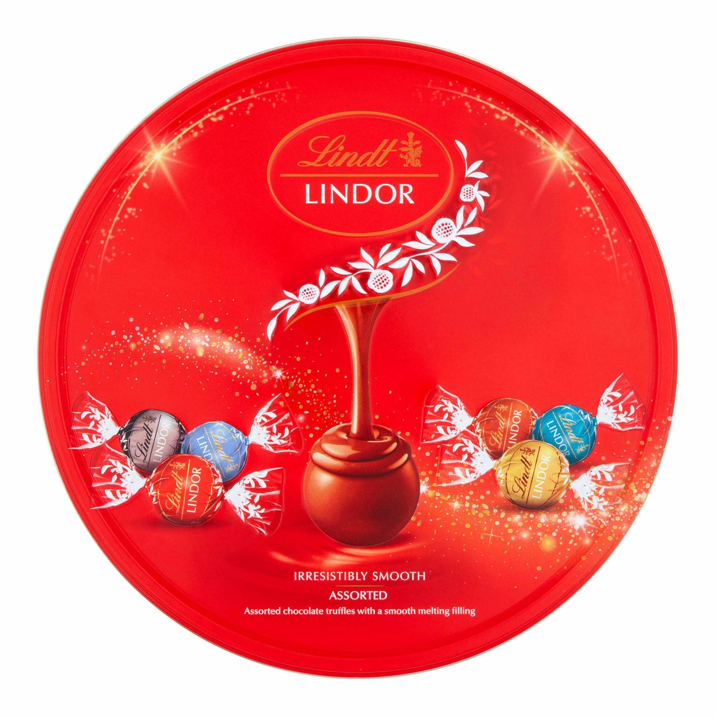 Lindt Lindor Assorted Chocolate Truffles Tin - 450g - British Gifts