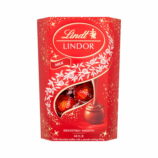 Lindt Lindor Milk Chocolate Truffles Box - 200g - Gift Message