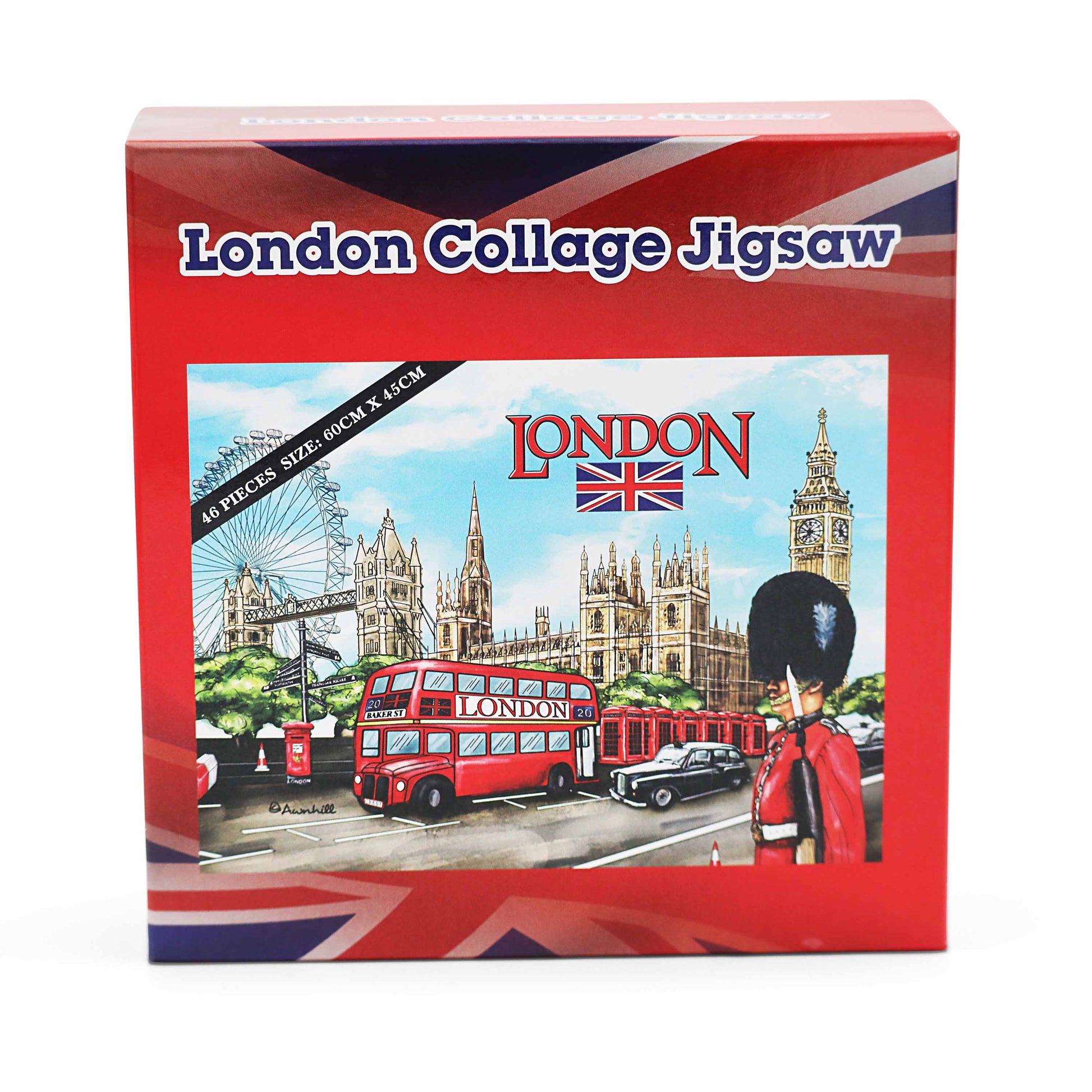 London Collage Souvenir Jigsaw Puzzle - 46pc - British Gifts UK