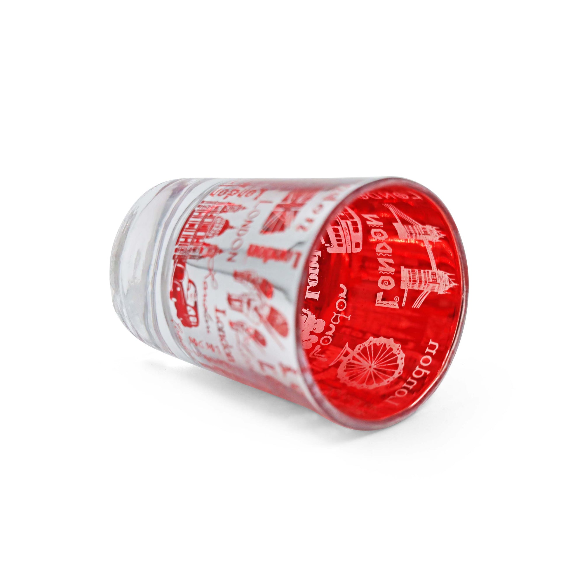 London England Red Metallic Shot glass - London Icons