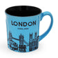 London England Skyline Mug - Blue Edition - British Gifts