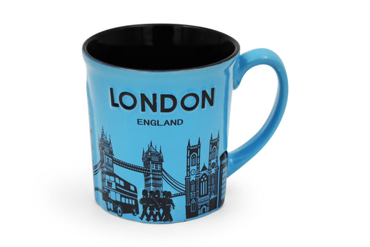 London England Skyline Mug - Blue Edition - British Gifts