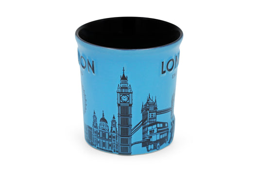 London England Skyline Mug - Blue Edition - London Souvenir