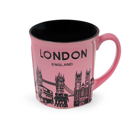 London England Skyline Mug - Pink Edition - British Gifts