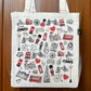 London Icons Collage Tote Bag - London Gifts