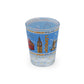 London Shotglass - Big Ben, Big Red Bus, Tower Bridge