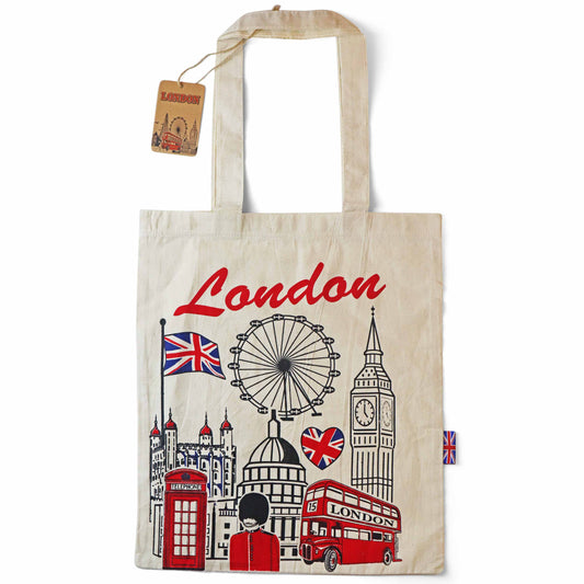 London Landmarks Tote Bag - London Souvenir Bags