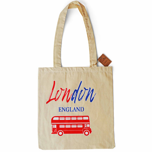 London Red Bus Tote Bag