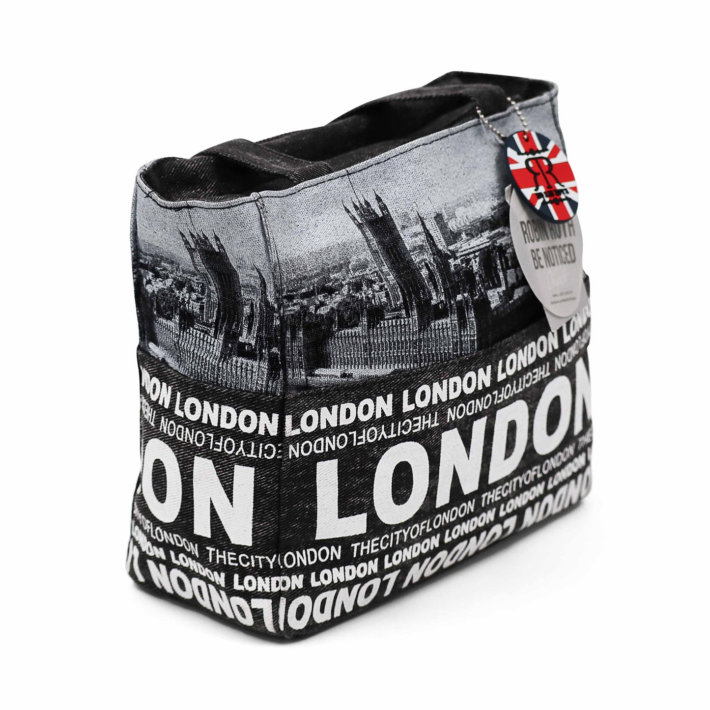 London City Shopper Bag - Black & White