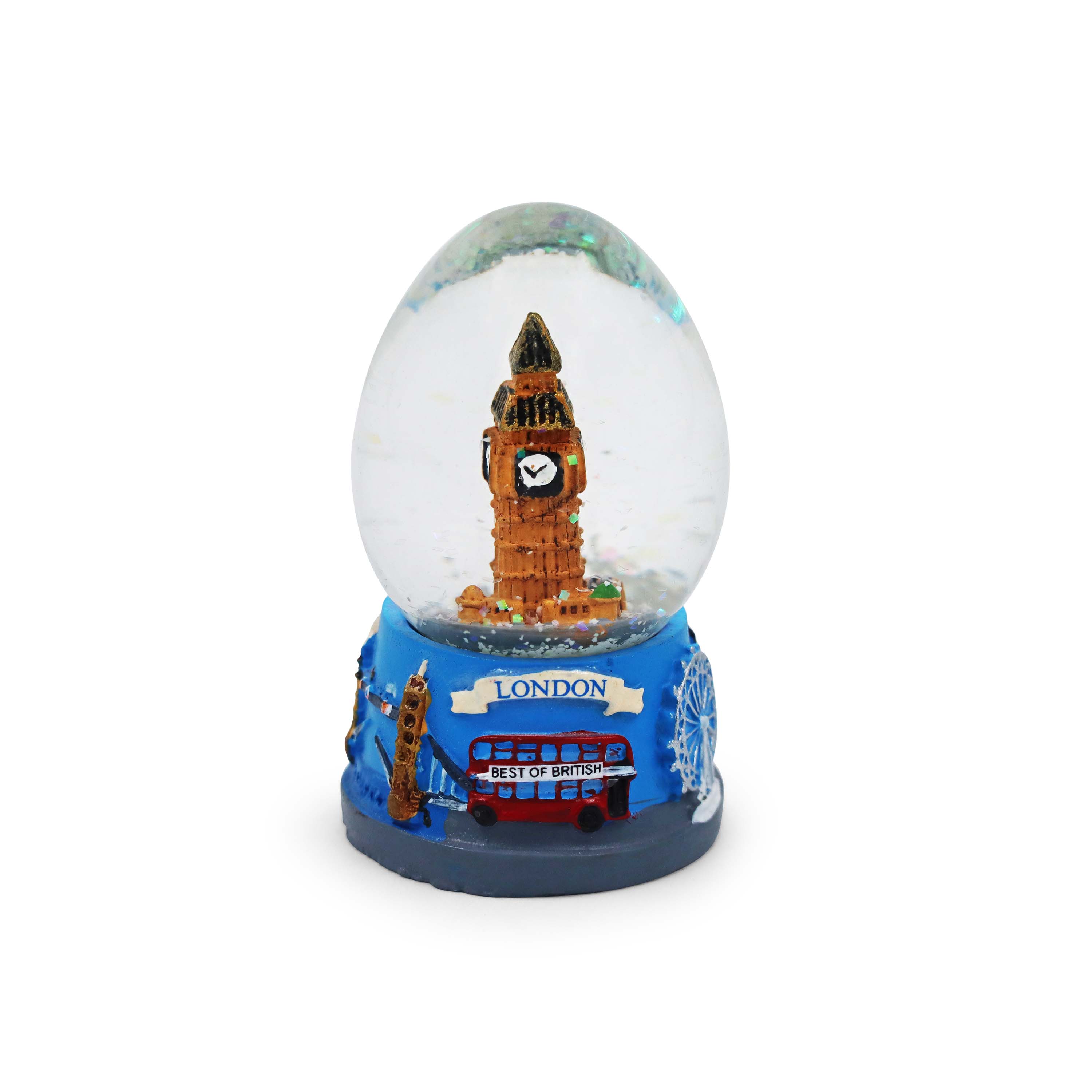 London Snow Globe Snow Storm Big Ben British Gift Shop