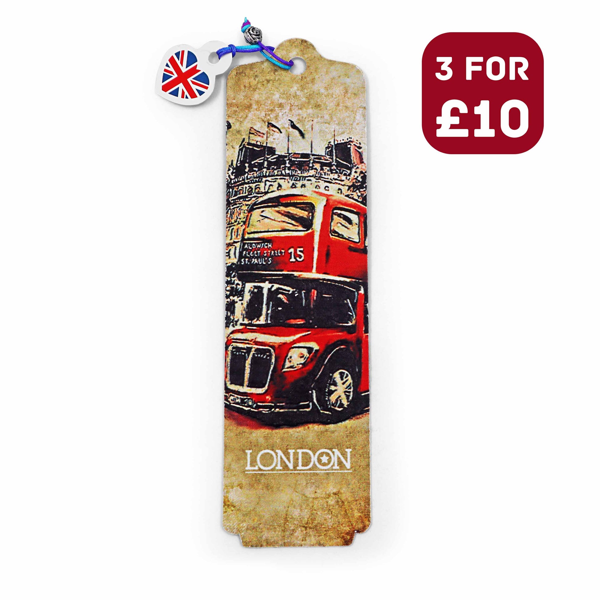 London Souvenir Bookmark - Design 13 - London Souvenirs