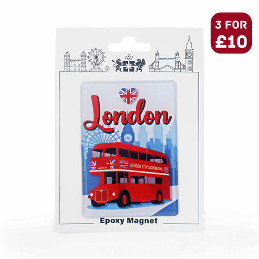 London Souvenir Epoxy Magnet - Design 11 - Gifts and souvenirs