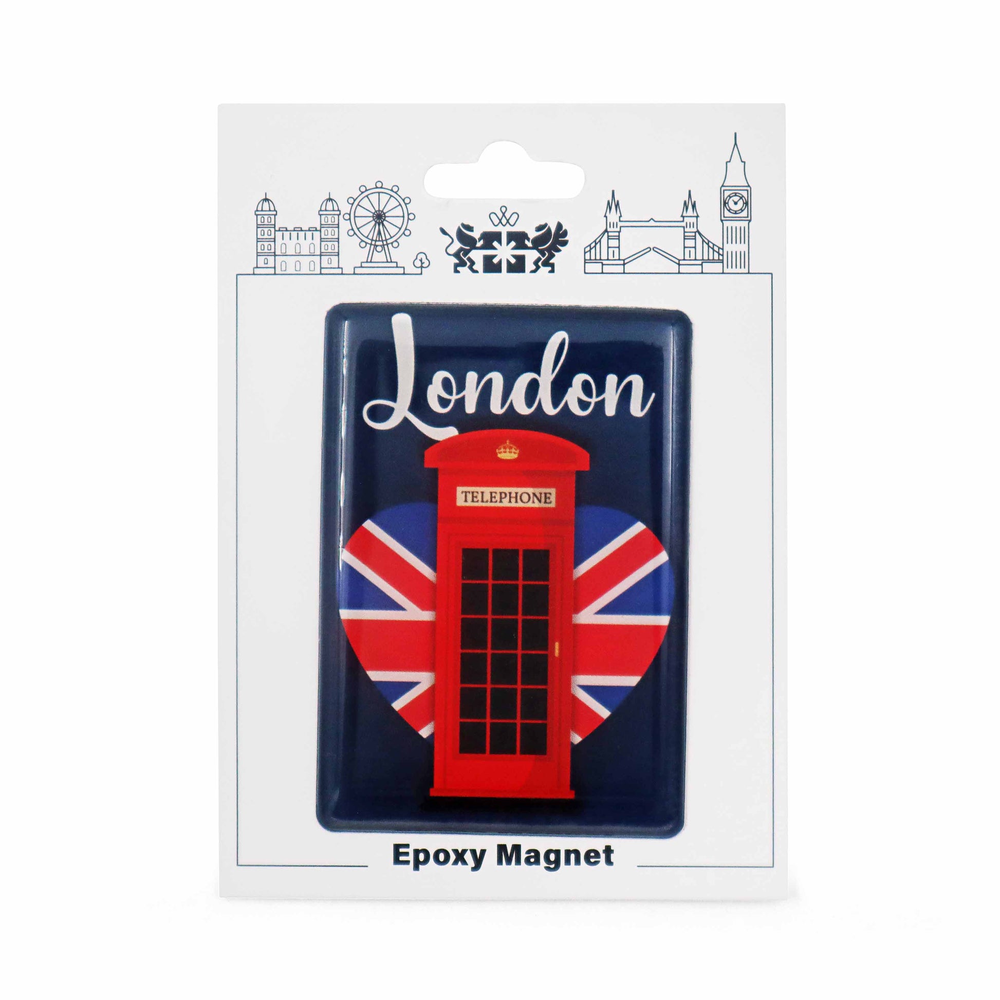 London Souvenir Epoxy Magnet - Design 12 - British Gifts