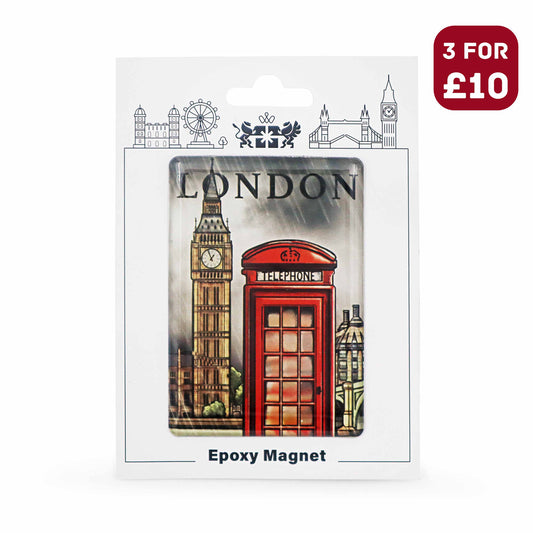 London Souvenir Epoxy Magnet - Design 14 - British Gifts