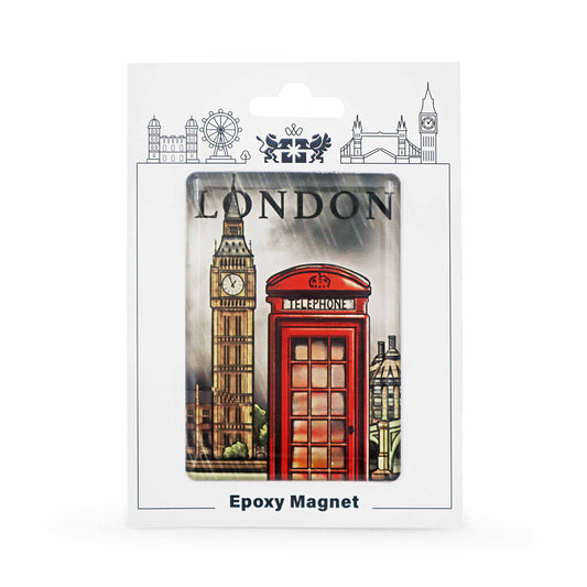 London Souvenir Epoxy Magnet - Design 14 - London Souvenirs