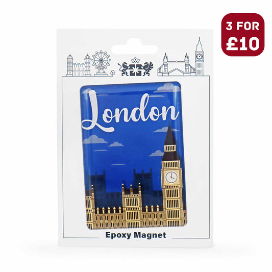 London Souvenir Epoxy Magnet - Design 16 - London Fridge Magnets