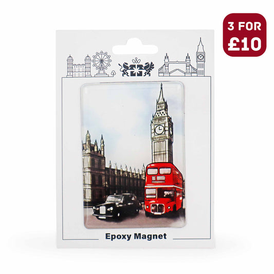 London Souvenir Epoxy Magnet - Design 18 - London Souvenirs