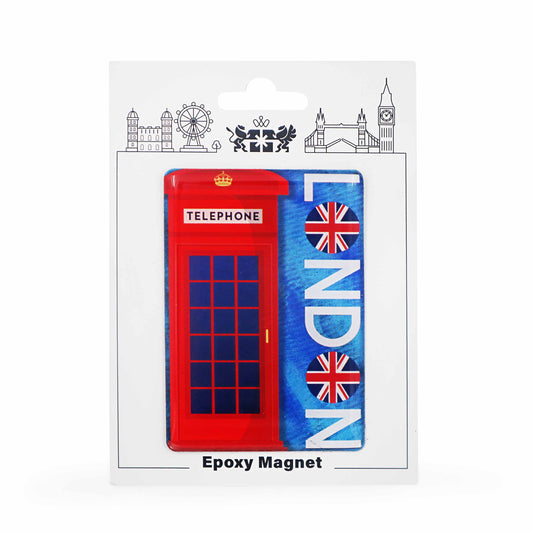 London Souvenir Epoxy Magnet - Design 21 - British Souvenirs