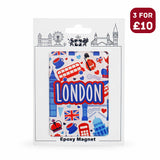 London Souvenir Epoxy Magnet - Design 23 - British Gifts