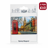 London Souvenir Epoxy Magnet - Design 3 - British Gifts