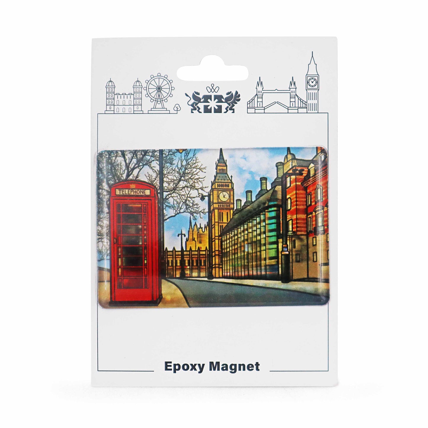 London Souvenir Epoxy Magnet - Design 3 - London Souvenirs