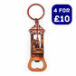 London Souvenir Keyring & Bottle Opener - Design 7 - British Souvenirs