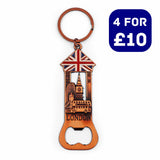 London Souvenir Keyring & Bottle Opener - Design 7 - British Souvenirs