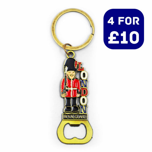 London Souvenir Keyring & Bottle Opener - Design 8 - British Souvenirs