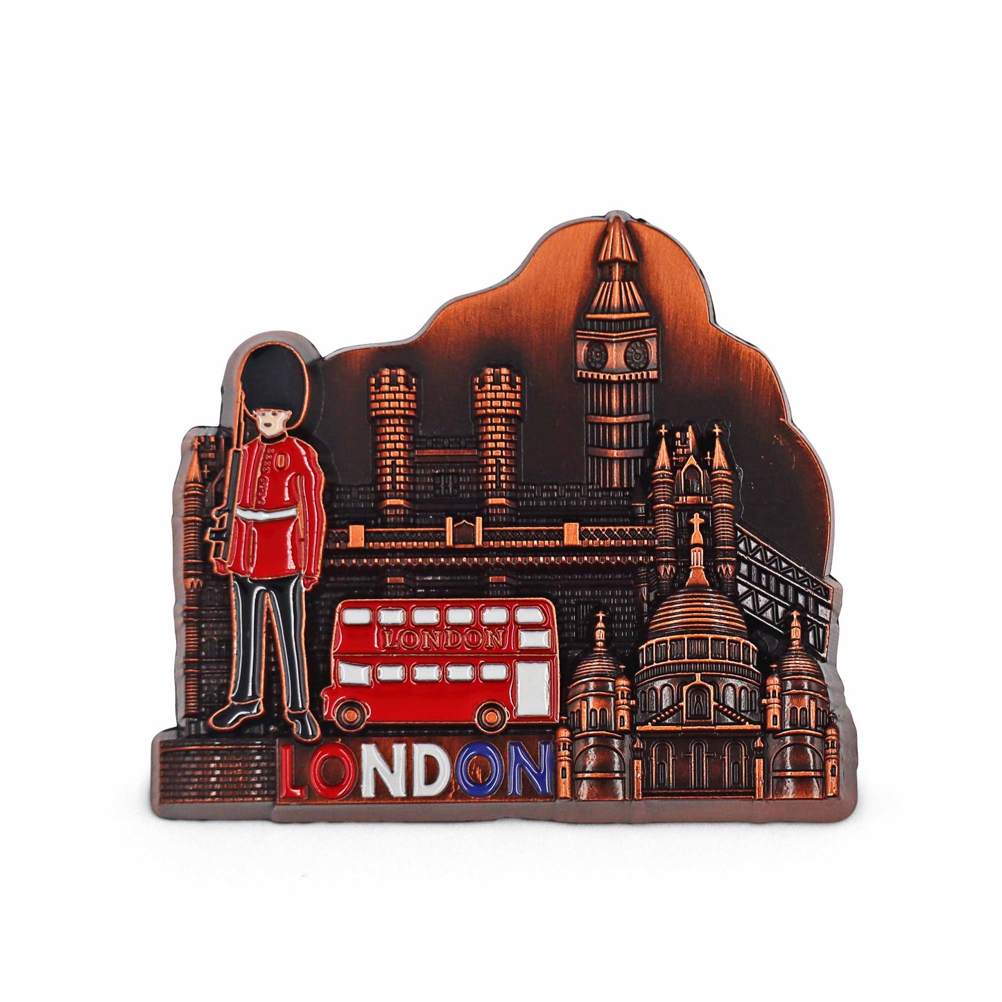 London Souvenir Metal Fridge Magnet - Design 2 - British Souvenir Gifts