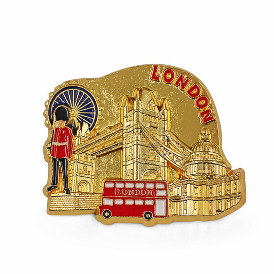 London Souvenir Metal Fridge Magnet - Design 5 - London Souvenirs