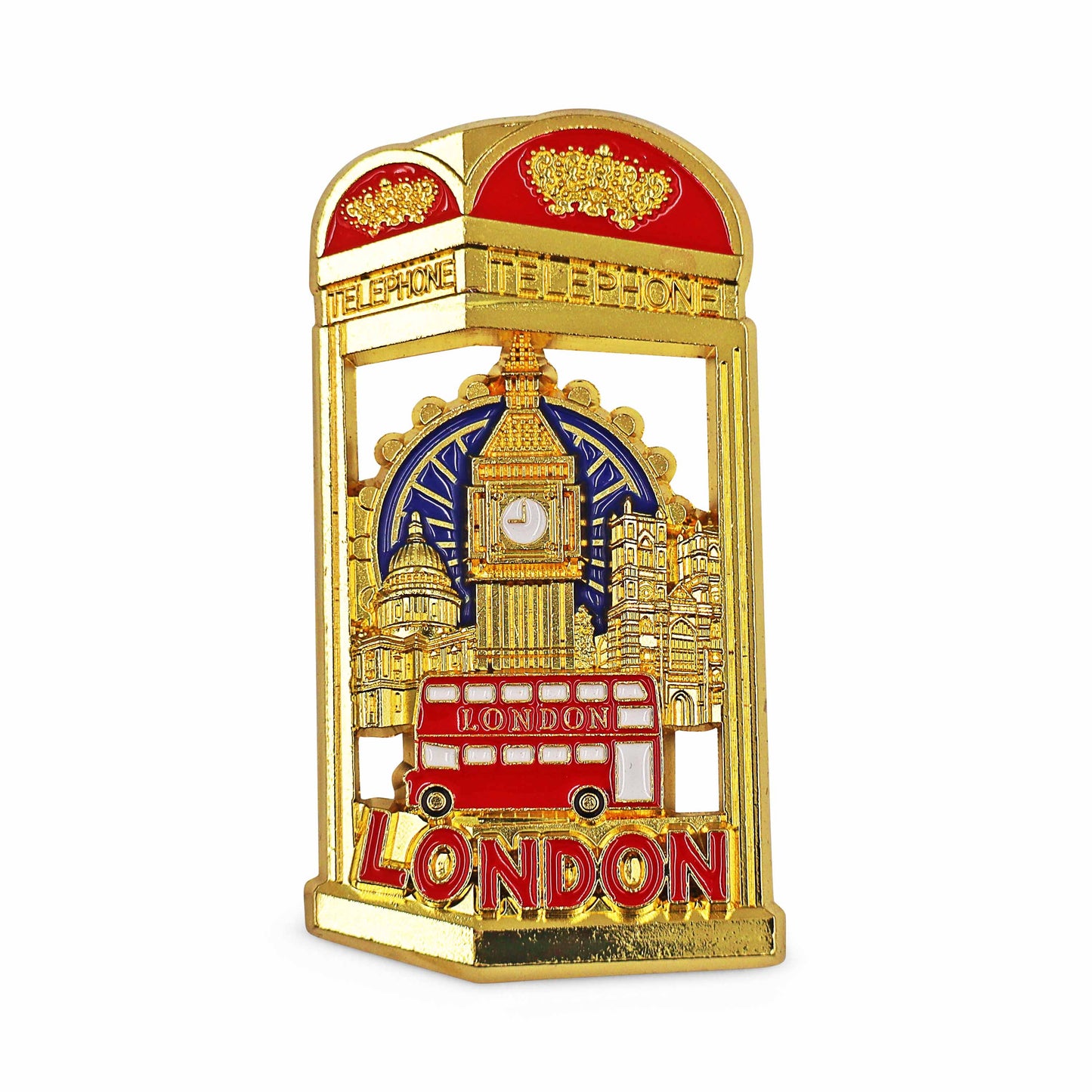 London Souvenir Metal Fridge Magnet - Design 6