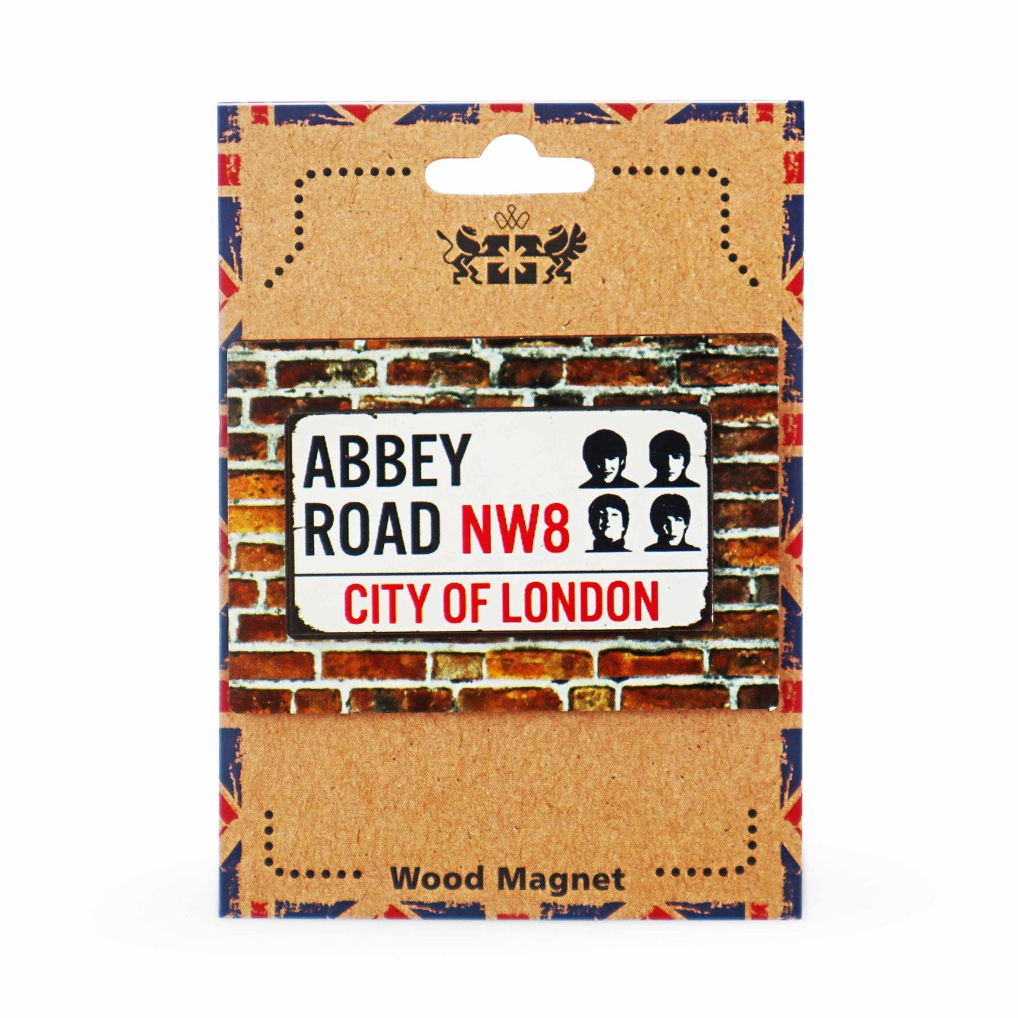 London Souvenir Wooden 3D Magnet - Abbey Road Street Sign - London Gifts